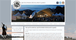 Desktop Screenshot of antigonishhighlandgames.ca